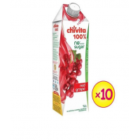 Chivita Real Red Grape 100% 1ltr x 10